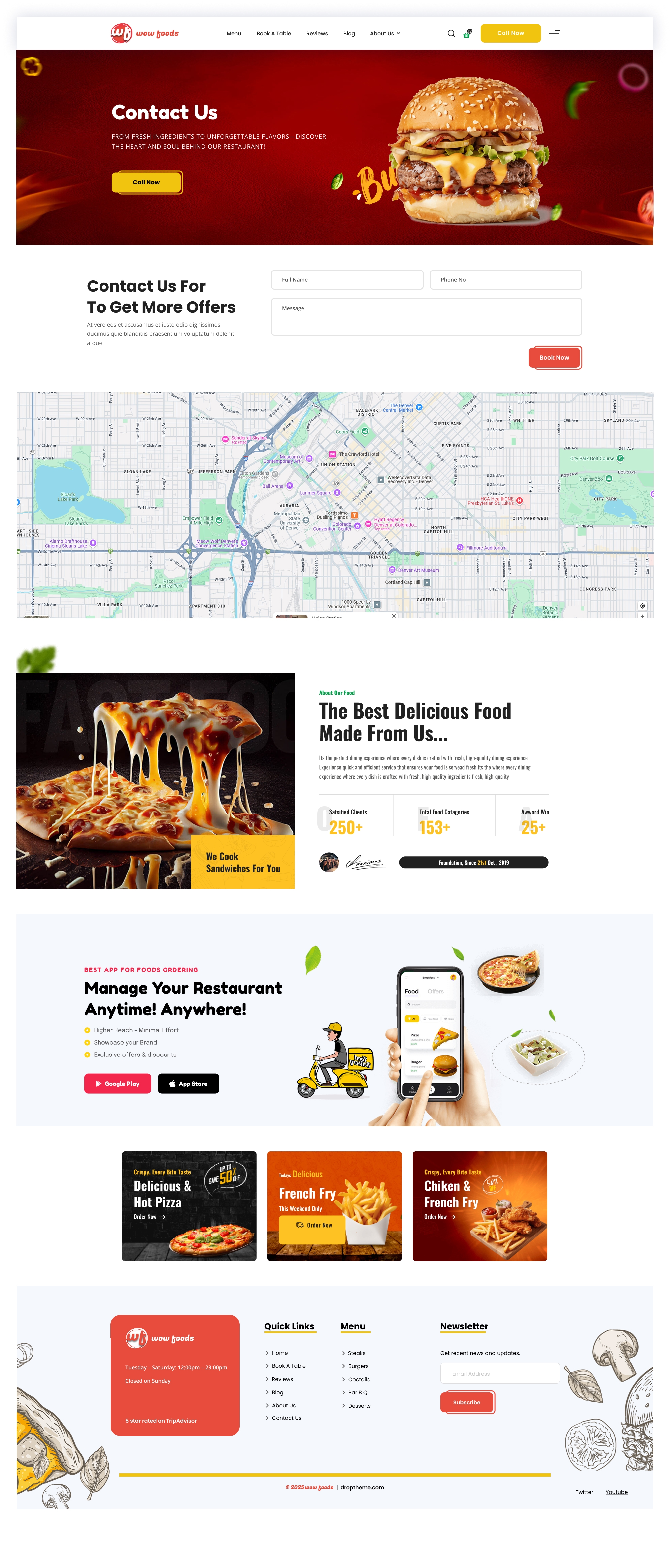 WoW Foods - Restaurant Theme (Taste That Says Wow!)