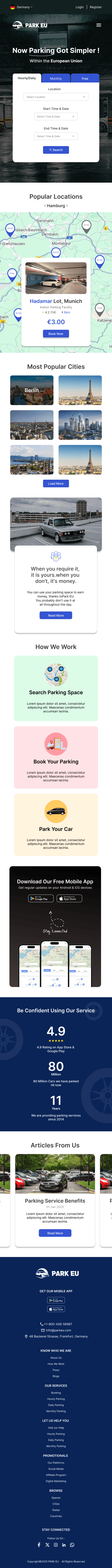 PARK EU – Smart & Seamless Car Parking Solution Across Europe