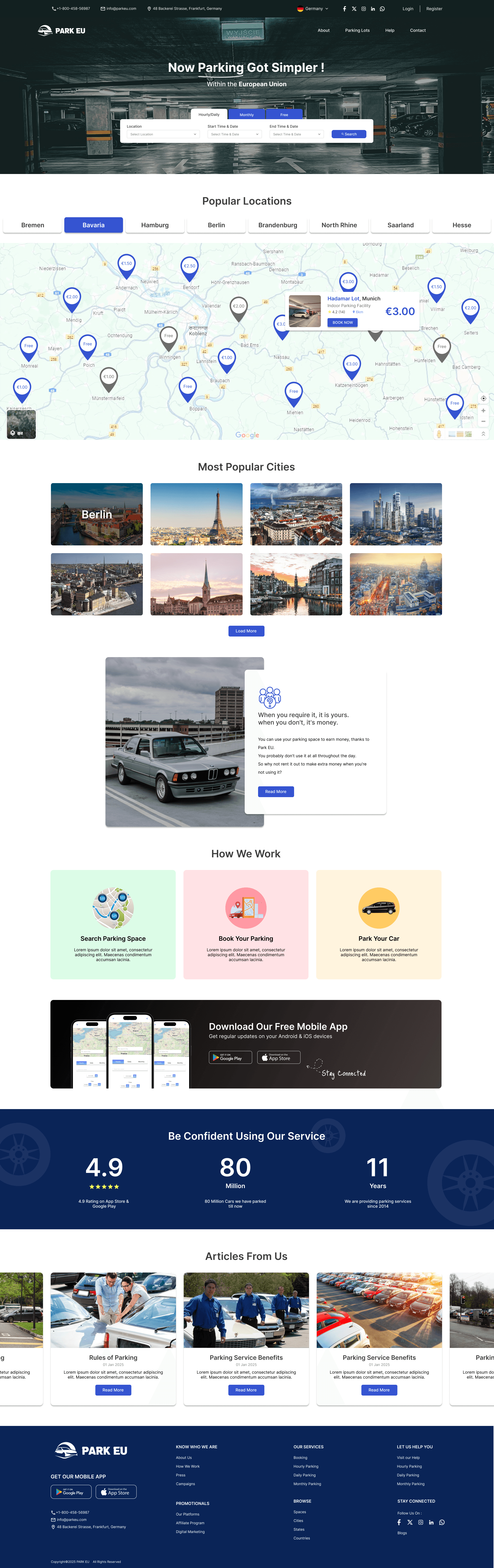 PARK EU – Smart & Seamless Car Parking Solution Across Europe