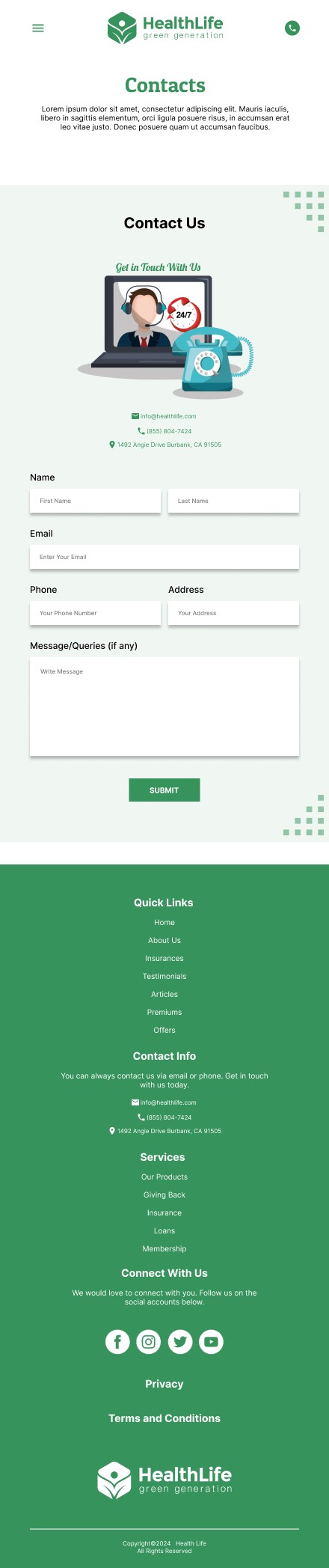 HealthLife – Modern Insurance & Financial Protection