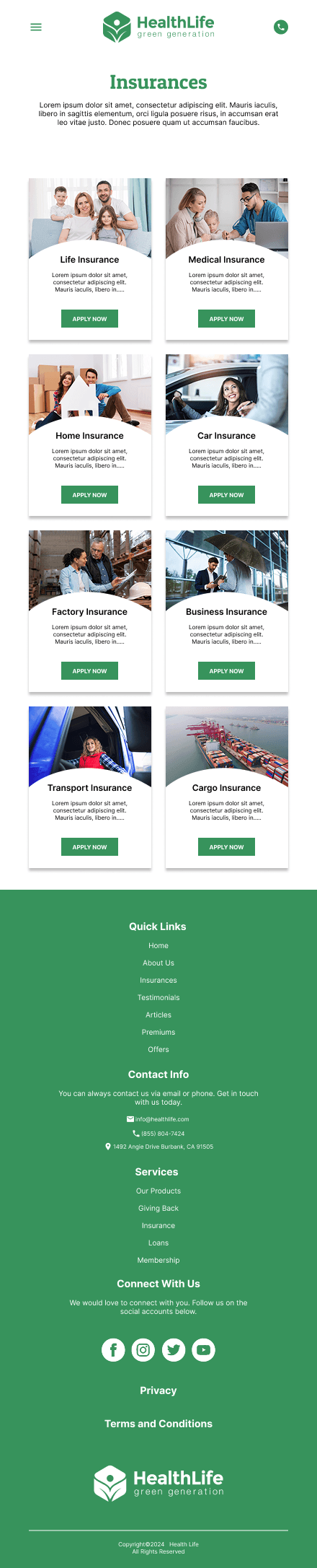 HealthLife – Modern Insurance & Financial Protection