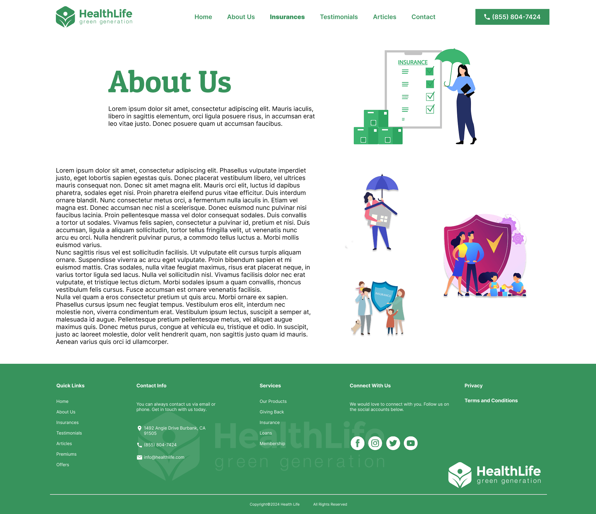 HealthLife – Modern Insurance & Financial Protection