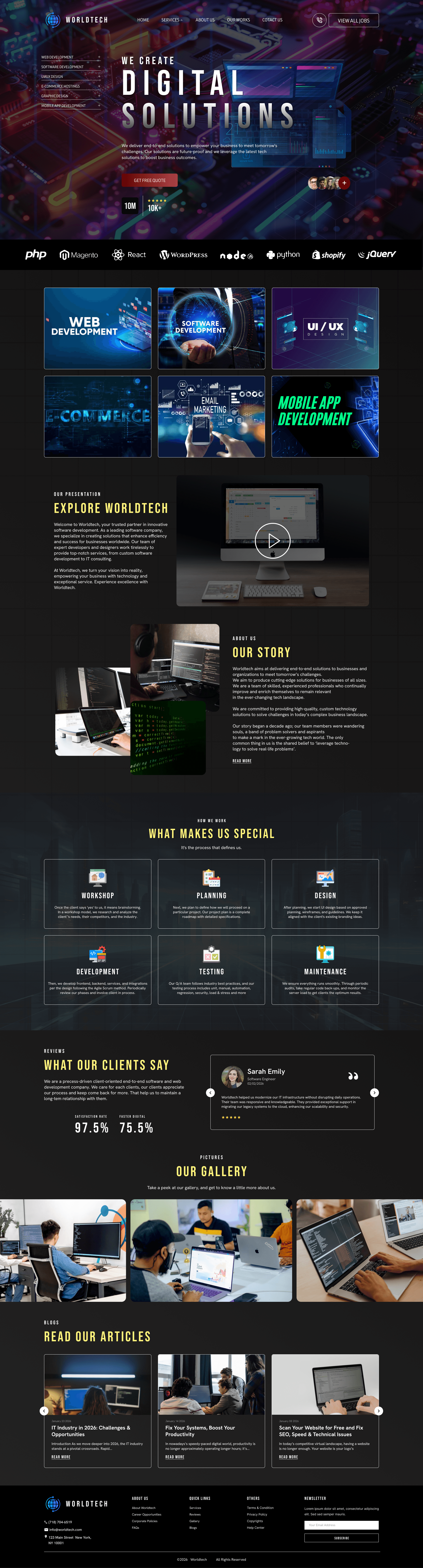 WorldTech – Modern Tech & Software Company