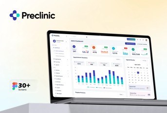 Preclinic – Medical & Healthcare Admin Dashboard UI