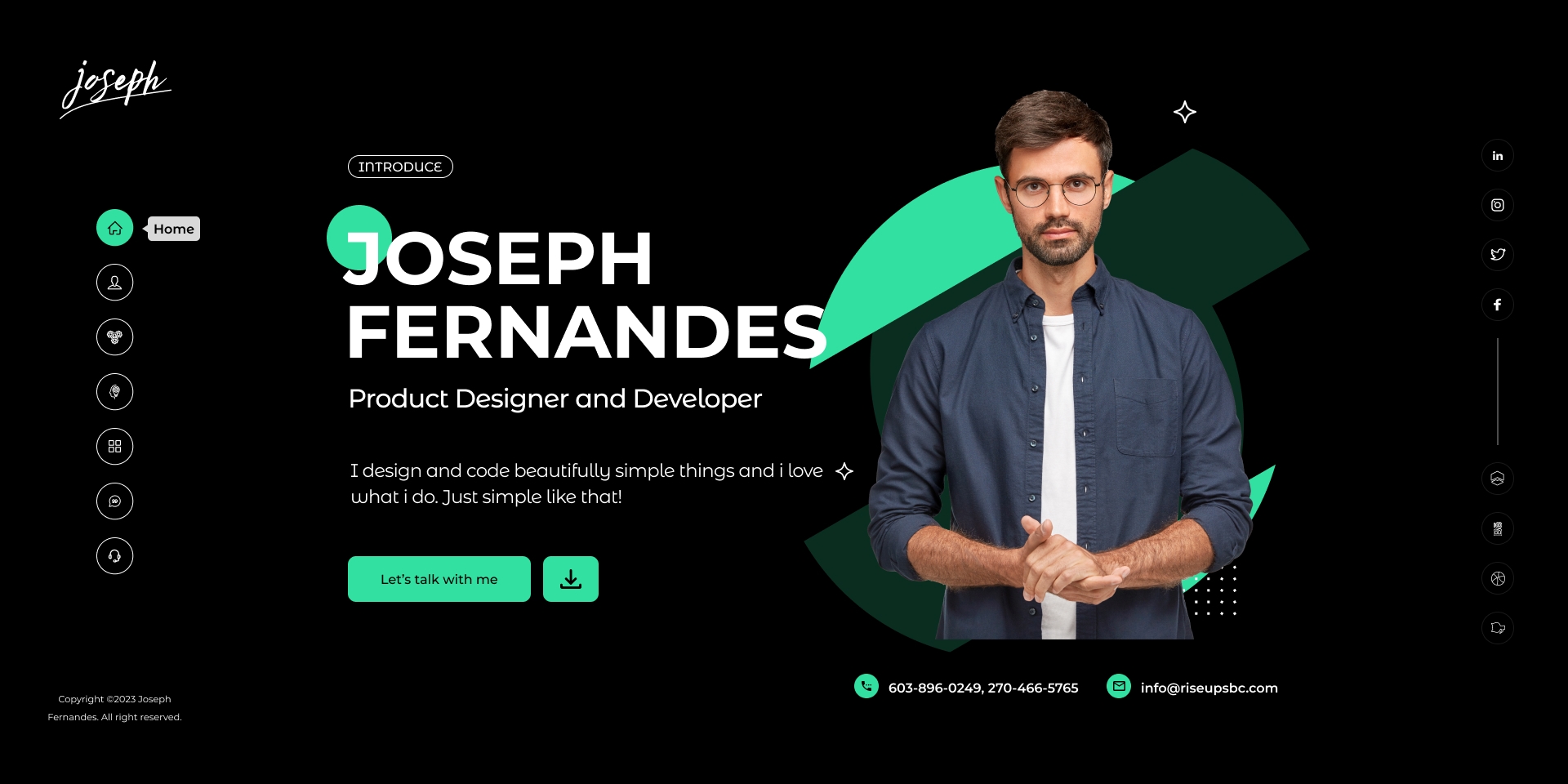 Joseph-Personal Portfolio Html Template