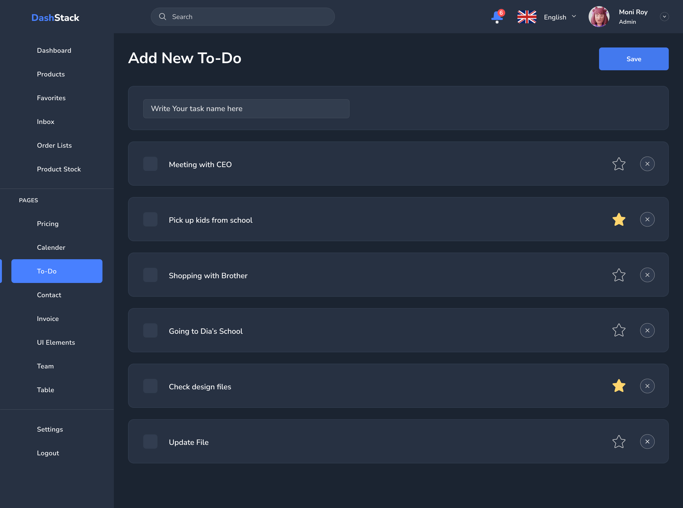 DashStack – Modern & Comprehensive Admin Dashboard Template