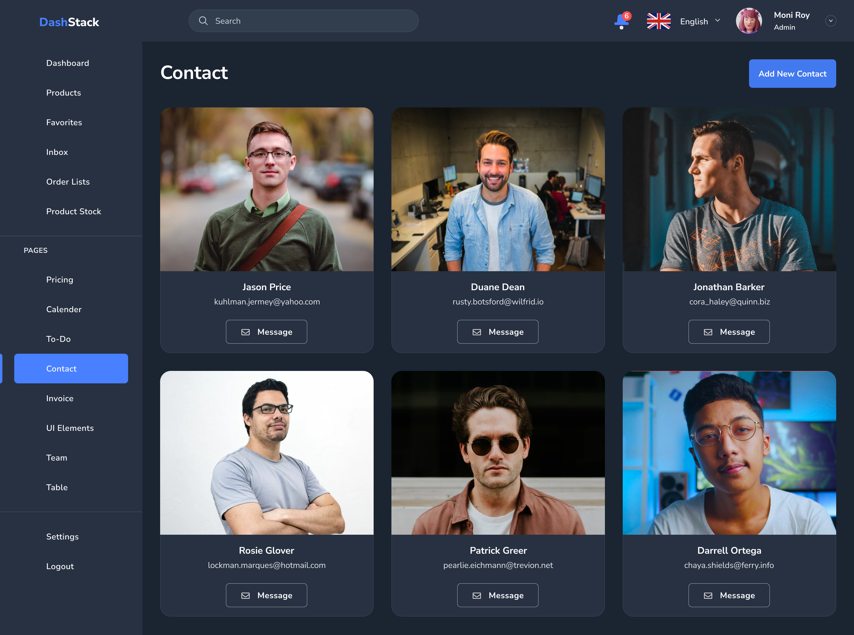 DashStack – Modern & Comprehensive Admin Dashboard Template