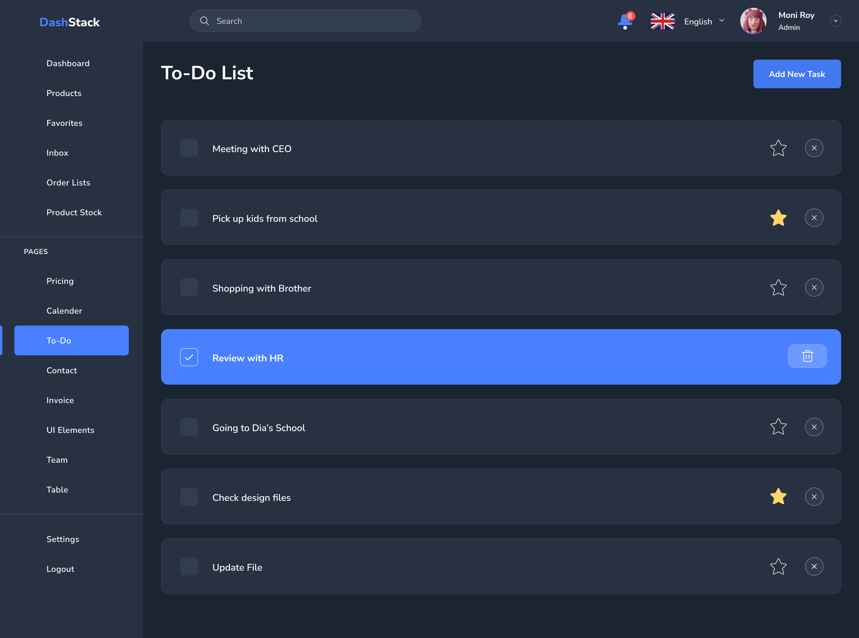 DashStack – Modern & Comprehensive Admin Dashboard Template